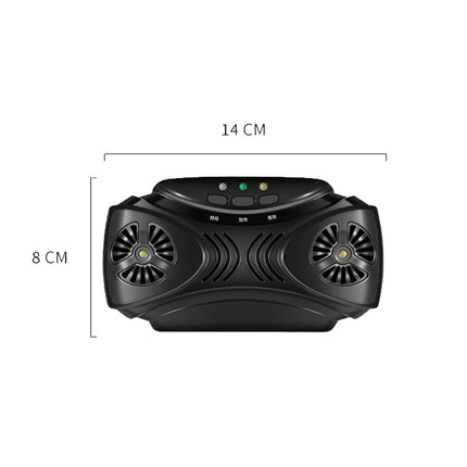 DC-9010 USB Charging Ultrasonic Mosquito Repellent Portable Insect Repellent(Black)-garmade.com