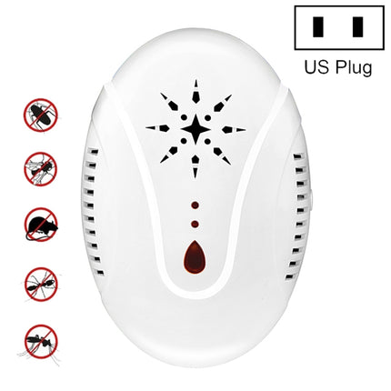 DC-9007 Ultrasonic Mosquito Repellent Portable Insect Repellent, Style:US Plug(White)-garmade.com