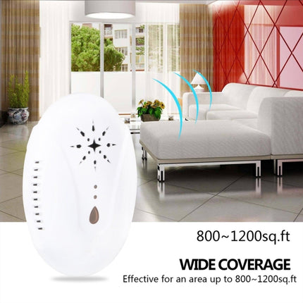 DC-9007 Ultrasonic Mosquito Repellent Portable Insect Repellent, Style:US Plug(White)-garmade.com