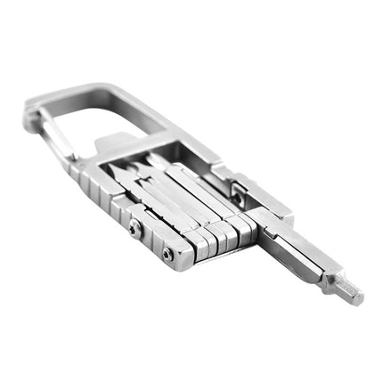 13 in 1 Multifunctional Stainless Steel Combination Batch Head Small Tool Foldable Outdoor Emergency Tool-garmade.com