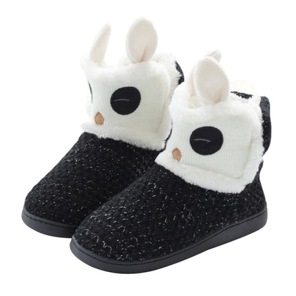 Autumn And Winter Non-Slip Home Cotton Boots Thick Warm Cotton Slippers, Size: 35-36-garmade.com