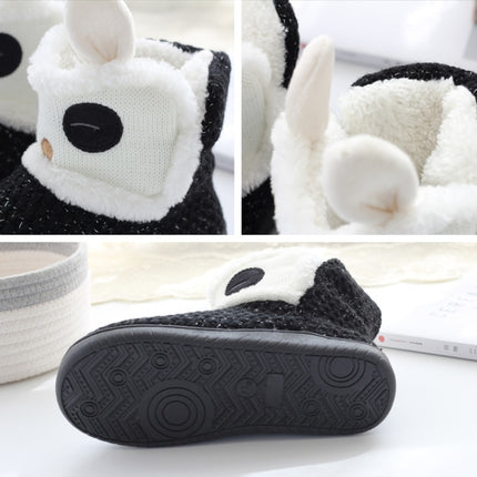 Autumn And Winter Non-Slip Home Cotton Boots Thick Warm Cotton Slippers, Size: 35-36-garmade.com