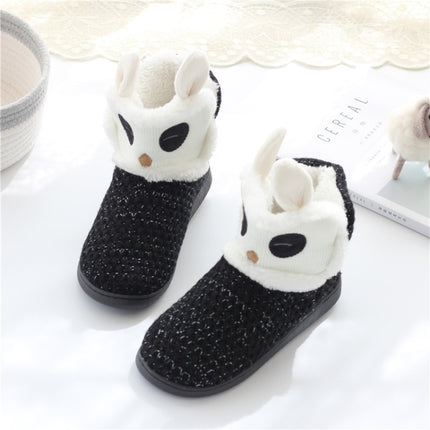 Autumn And Winter Non-Slip Home Cotton Boots Thick Warm Cotton Slippers, Size: 37-38-garmade.com