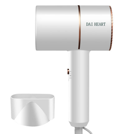 DAI HEART BG-F01 Home Dormitory Silent Negative Ion Hair Dryer, CN Plug(Pearl White)-garmade.com