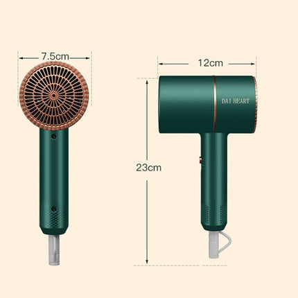 DAI HEART BG-F01 Home Dormitory Silent Negative Ion Hair Dryer, CN Plug( Emerald Green)-garmade.com