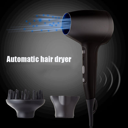 Lescolton 9809 Household Smart High-power Cold Hot Wind Leafless Negative Ion Hair Dryer with Hair Comb, Plug Type:EU Plug(Black)-garmade.com