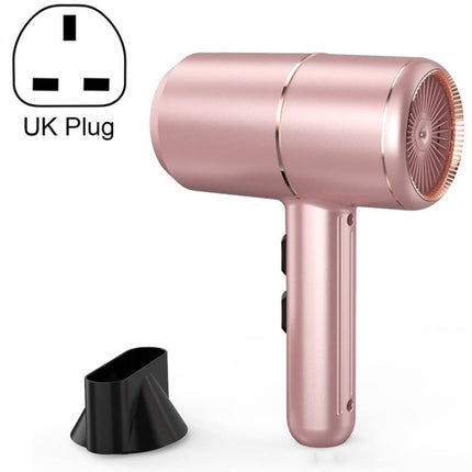 Home Dormitory Mute High-Power Hot And Cold Air Hair Dryer, 220V UK Plug(Pink)-garmade.com