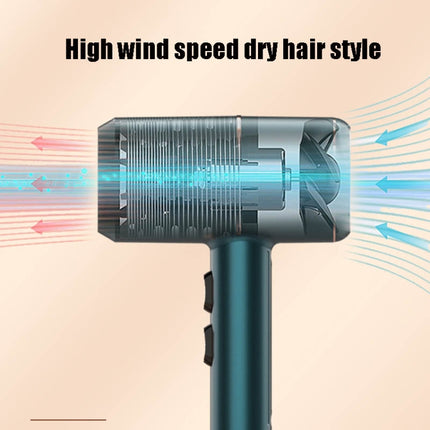 Home Dormitory Mute High-Power Hot And Cold Air Hair Dryer, 220V UK Plug(Pink)-garmade.com