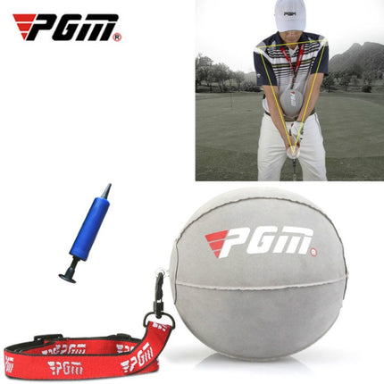 PGM JZQ012 Golf Inflatable Ball Swing Trainer Arm Corrector Auxiliary Correction Trainer(Gray)-garmade.com