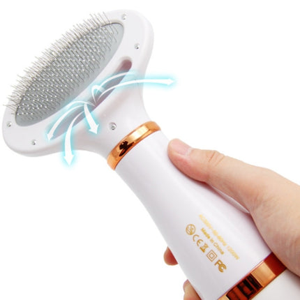 Pet Hair Dryer Cat & Dog Cleaning Electric Comb, Specification:UK Plug(Green)-garmade.com