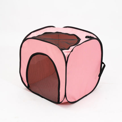 Pet Hair Drying Box Foldable Pet Dry Room Pet Hair Dryer Cage(Pink)-garmade.com