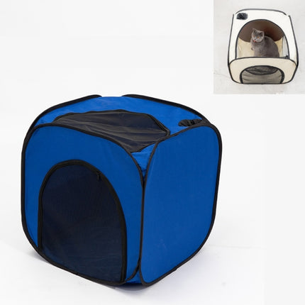 Pet Hair Drying Box Foldable Pet Dry Room Pet Hair Dryer Cage(Royal Blue)-garmade.com