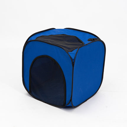 Pet Hair Drying Box Foldable Pet Dry Room Pet Hair Dryer Cage(Royal Blue)-garmade.com