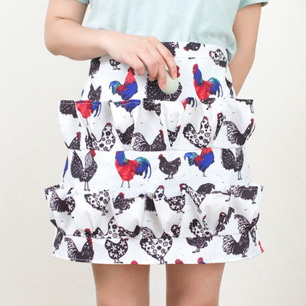 5 PCS Egg Collection Skirt Multi-Pocket Egg Apron, Size:M(3)-garmade.com