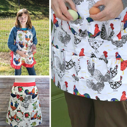 5 PCS Egg Collection Skirt Multi-Pocket Egg Apron, Size:L(2)-garmade.com