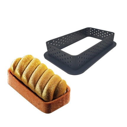 5 PCS Mousse Cake Ring Cheese Tower Ring Mousse Ring Baking Tool(Rectangle)-garmade.com