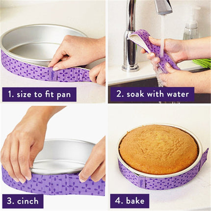 3 PCS Cake Pan Protection Bandage Cloth Strip Anti-Deformation Baking Tools-garmade.com