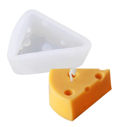 DIY Brushed Cheese Cake Handmade Soap Scented Candle Silicone Mold, Specification: Medium Cheese-garmade.com