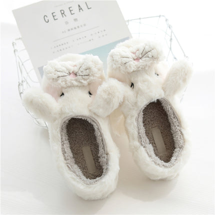 Autumn And Winter Indoor Cartoon Warm Cotton Slippers, Size: M(37-38)-garmade.com