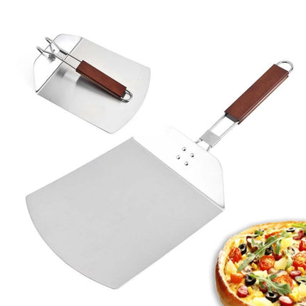 Stainless Steel Folding Pizza Spatula Square Cake Transfer Spatula Baking Tools-garmade.com