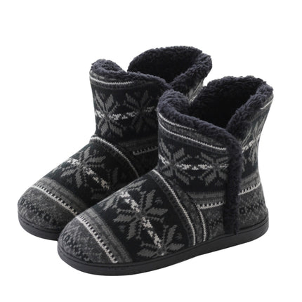 Winter Cashmere Home Boots Thick-Soled Cotton Slippers, Size: 37-38-garmade.com