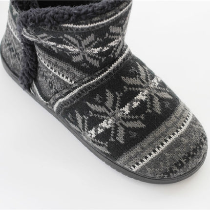 Winter Cashmere Home Boots Thick-Soled Cotton Slippers, Size: 37-38-garmade.com