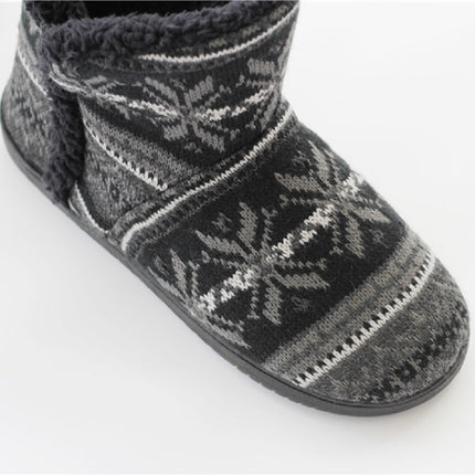 Winter Cashmere Home Boots Thick-Soled Cotton Slippers, Size: 41-42-garmade.com