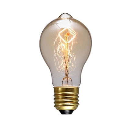 E27 40W Retro Edison Light Bulb Filament Vintage Ampoule Incandescent Bulb, AC 220V(A19 Spirai)-garmade.com