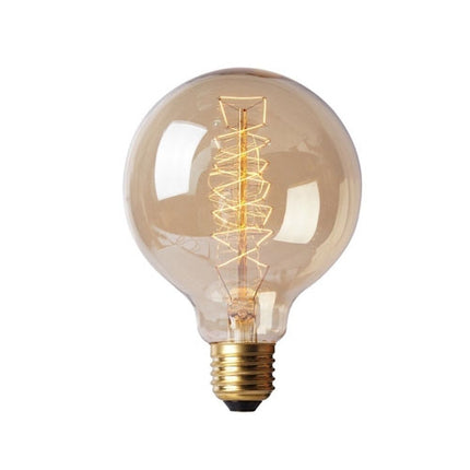 E27 40W Retro Edison Light Bulb Filament Vintage Ampoule Incandescent Bulb, AC 220V(G95 Spirai)-garmade.com