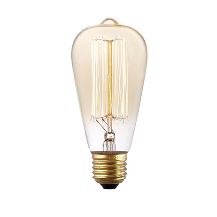 E27 40W Retro Edison Light Bulb Filament Vintage Ampoule Incandescent Bulb, AC 220V(ST64 Filament)-garmade.com