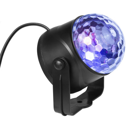 MGY-019 6W Remote Control LED Crystal Magic Ball Light Colorful Rotating Stage Laser Light, Specification: UK Plug-garmade.com