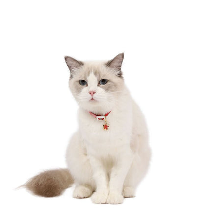 6 PCS Adjustable Pet Flower Hollow Bell Collar Cat Dog Collar Accessories, Specification: S 17-32cm(Pink)-garmade.com