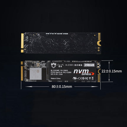 JingHai M.2 Interface Solid State Drive PCIe NVMe High-Speed SSD Notebook Desktop SSD, Capacity:128GB-garmade.com