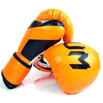 NW-036 Boxing Gloves Adult Professional Training Gloves Fighting Gloves Muay Thai Fighting Gloves, Size: 6oz(Fluorescent Orange)-garmade.com