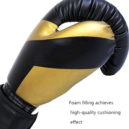 NW-036 Boxing Gloves Adult Professional Training Gloves Fighting Gloves Muay Thai Fighting Gloves, Size: 6oz(Black)-garmade.com