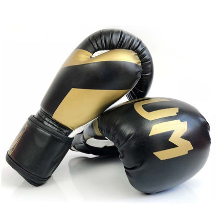 NW-036 Boxing Gloves Adult Professional Training Gloves Fighting Gloves Muay Thai Fighting Gloves, Size: 10oz(Black)-garmade.com