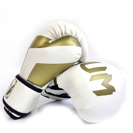 NW-036 Boxing Gloves Adult Professional Training Gloves Fighting Gloves Muay Thai Fighting Gloves, Size: 10oz(White)-garmade.com