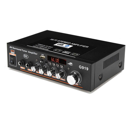 G919 Smart Digital Power Amplifier Built-in Bluetooth / USB/ SD/ FM Mini Power Amplifier, EU Plug-garmade.com