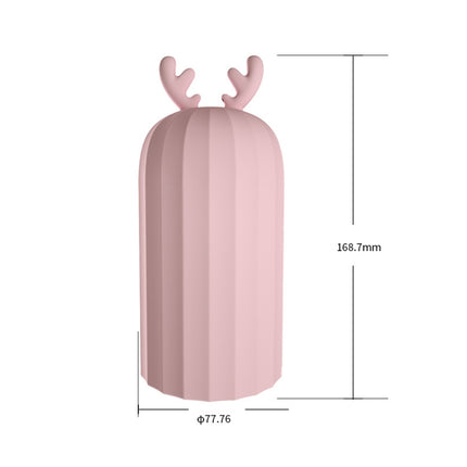 Elk Silicone Hot Water Bottle Hand Warmer Microwave Heating Warm Belly Water Injection Bag with Paper package(Pink)-garmade.com
