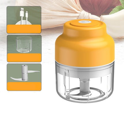 Wireless USB Charging Garlic Machine Baby Food Supplement Machine, Style:100ml Twisted Garlic( Yellow)-garmade.com