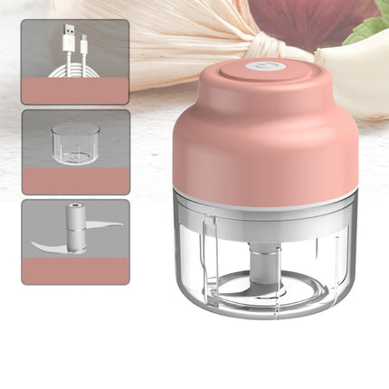 Wireless USB Charging Garlic Machine Baby Food Supplement Machine, Style:100ml Twisted Meat(Pink)-garmade.com
