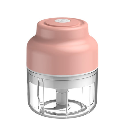 Wireless USB Charging Garlic Machine Baby Food Supplement Machine, Style:100ml Twisted Meat(Pink)-garmade.com