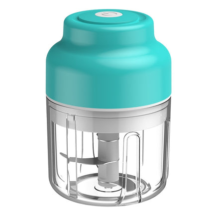 Wireless USB Charging Garlic Machine Baby Food Supplement Machine, Style:Cups of Minced Garlic + Minced Meat(Blue)-garmade.com