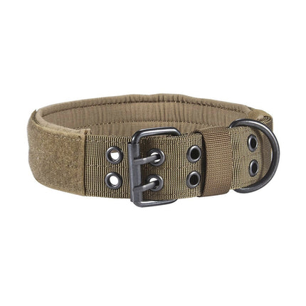 Multifunctional Adjustable Dog Leash Pet Outdoor Training Wear-Resistant Pull-Resistant Collar, Size:L(Brown)-garmade.com