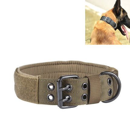Multifunctional Adjustable Dog Leash Pet Outdoor Training Wear-Resistant Pull-Resistant Collar, Size:XL(Brown)-garmade.com