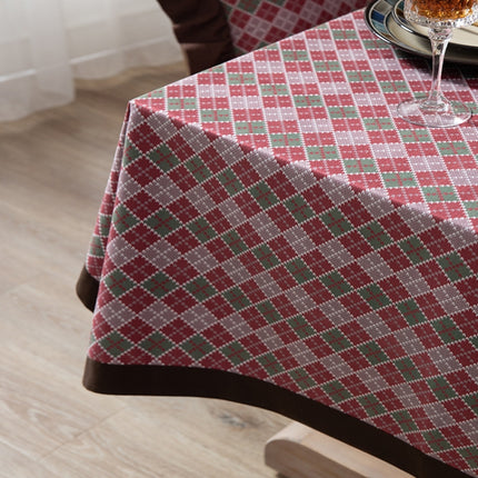 Hotel Home Dining Table Retro Cotton Tablecloth, Size: 140x140cm(Hemming)-garmade.com
