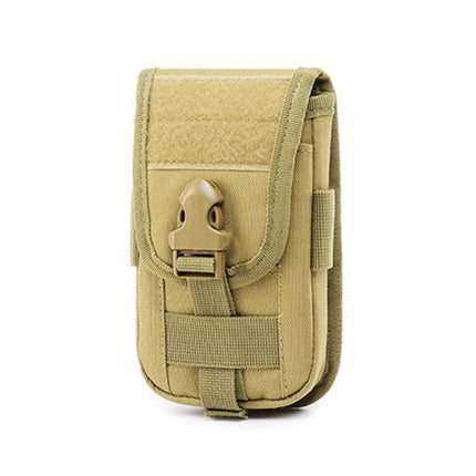 Multifunctional Large-Capacity Mobile Phone Bag Outdoor Sports Waist Bag(Brown )-garmade.com