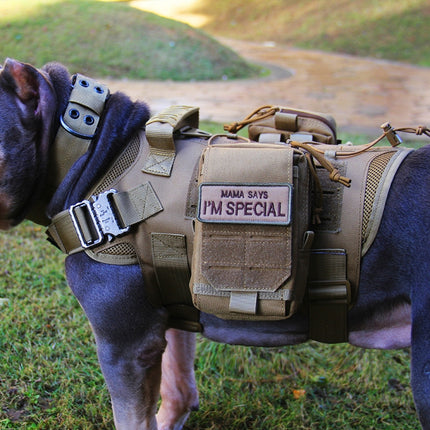 Training Dog Vest Outdoor Equipment Pet Clothes, Size: M(Brown)-garmade.com