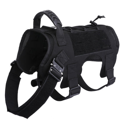 Training Dog Vest Outdoor Equipment Pet Clothes, Size: L(Black)-garmade.com