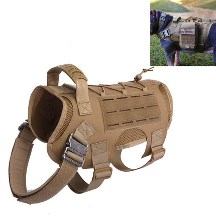 Training Dog Vest Outdoor Equipment Pet Clothes, Size: L(Brown)-garmade.com